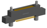 NK-2L4-037-228-JC00 - Nano-miniature D-shaped vertical surface board mount (SMT) connector with mounting ears, 2 rows with 37 contacts, and no hardware. (Receptacle)