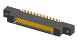 NK-2L4-051-228-0000-010 - Nano-miniature D-shaped vertical surface board mount (SMT) connector with mounting ears, 2 rows with 51 contacts, and no hardware. (Receptacle)