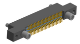 NK-2L3-051-225-JC00 - Nano-miniature D-shaped vertical surface board mount (SMT) connector with mounting ears, 2 rows with 51 contacts, and no hardware. (Receptacle)