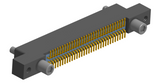 NK-2L4-065-225-JC00 - Nano-miniature D-shaped vertical surface board mount (SMT) connector with mounting ears, 2 rows with 65 contacts, and no hardware. (Receptacle)