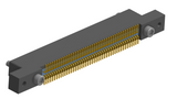 NK-2L2-091-228-JC00-010 - Nano-miniature D-shaped vertical surface board mount (SMT) connector with mounting ears, 2 rows with 91 contacts, and no hardware. (Receptacle)