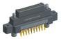 NK-2M4-037-155-JC00 - Nano-miniature D-shaped vertical plated through hole (PTH) board mount connector with mounting ears, 2 rows with 37 contacts, and no hardware. (Plug)
