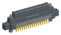 NK-2M4-065-155-JC00 - Nano-miniature D-shaped vertical plated through hole (PTH) board mount connector with mounting ears, 2 rows with 65 contacts, and no hardware. (Plug)