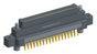 NK-2M4-069-155-JC00 - Nano-miniature D-shaped vertical plated through hole (PTH) board mount connector with mounting ears, 2 rows with 69 contacts, and no hardware. (Plug)