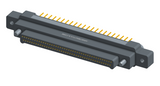 NK-2M5-085-155-JC00 - Nano-miniature D-shaped vertical plated through hole (PTH) board mount connector with mounting ears, 2 rows with 85 contacts, and no hardware. (Plug)