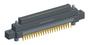 NK-2M4-085-155-JC00 - Nano-miniature D-shaped vertical plated through hole (PTH) board mount connector with mounting ears, 2 rows with 85 contacts, and no hardware. (Plug)