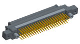 NK-2M5-091-138-JC00 - Nano-miniature D-shaped vertical plated through hole (PTH) board mount connector with mounting ears, 2 rows with 91 contacts, and no hardware. (Plug)