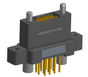 NK-2N4-015-235-JC00 - Nano-miniature D-shaped vertical plated through hole (PTH) board mount connector with mounting ears, 2 rows with 15 contacts, and no hardware. (Receptacle)