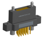 NK-2N4-021-235-JC00 - Nano-miniature D-shaped vertical plated through hole (PTH) board mount connector with mounting ears, 2 rows with 21 contacts, and no hardware. (Receptacle)