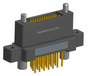 NK-2N4-025-248-JC00 - Nano-miniature D-shaped vertical plated through hole (PTH) board mount connector with mounting ears, 2 rows with 25 contacts, and no hardware. (Receptacle)