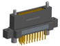 NK-2N4-037-235-JC00 - Nano-miniature D-shaped vertical plated through hole (PTH) board mount connector with mounting ears, 2 rows with 37 contacts, and no hardware. (Receptacle)