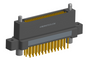 NK-2N4-051-238-JC00 - Nano-miniature D-shaped vertical plated through hole (PTH) board mount connector with mounting ears, 2 rows with 51 contacts, and no hardware. (Receptacle)