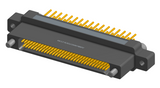 NK-2N5-065-235-JC00 - Nano-miniature D-shaped vertical plated through hole (PTH) board mount connector with mounting ears, 2 rows with 65 contacts, and no hardware. (Receptacle)