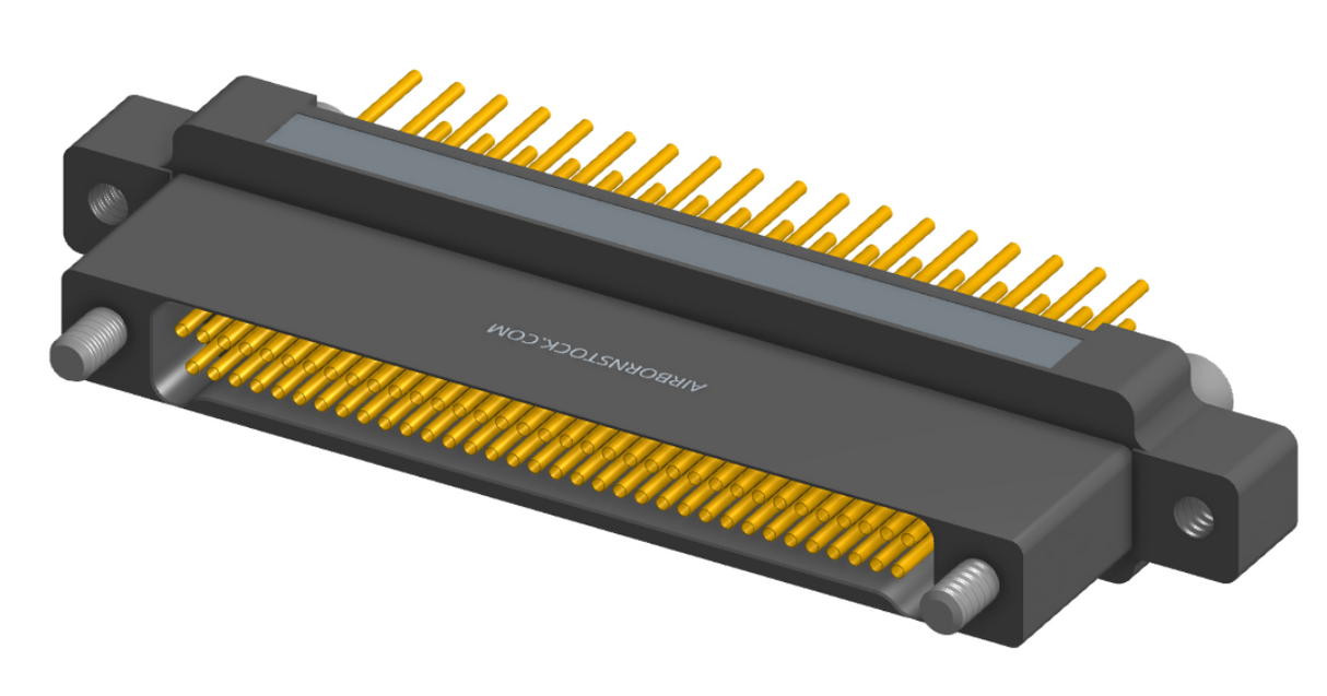 NK-2N5-069-258-JC00 - Nano-miniature D-shaped vertical plated through hole (PTH) board mount connector with mounting ears, 2 rows with 69 contacts, and no hardware. (Receptacle)