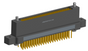 NK-2N4-085-235-JC00 - Nano-miniature D-shaped vertical plated through hole (PTH) board mount connector with mounting ears, 2 rows with 85 contacts, and no hardware. (Receptacle)