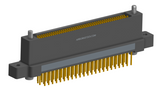 NK-2N5-091-235-JC00 - Nano-miniature D-shaped vertical plated through hole (PTH) board mount connector with mounting ears, 2 rows with 91 contacts, and no hardware. (Receptacle)