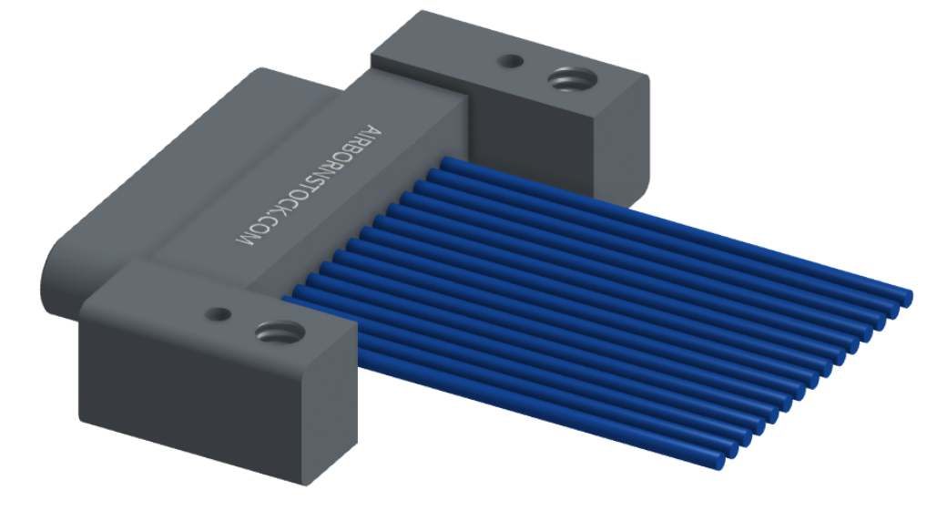 NM-132-015-161-00AA - Nano-miniature D-shaped I/O connector with mounting holes, 15 contacts, and no hardware.