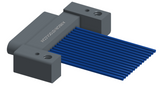 NM-132-015-161-00AA - Nano-miniature D-shaped I/O connector with mounting holes, 15 contacts, and no hardware.