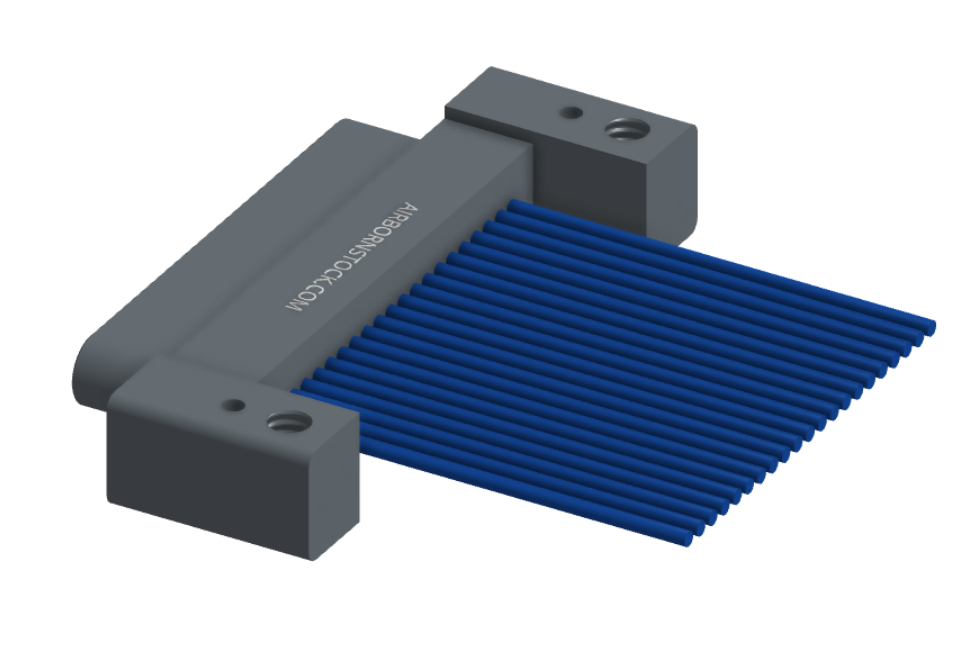 NM-132-021-161-00AA - Nano-miniature D-shaped I/O connector with mounting holes, 21 contacts, and no hardware.