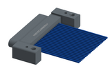 NM-132-021-161-00AA - Nano-miniature D-shaped I/O connector with mounting holes, 21 contacts, and no hardware.