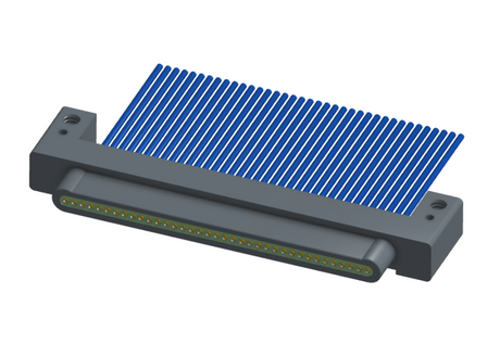 NM-132-037-161-00AA - Nano-miniature D-shaped I/O connector with mounting holes, 37 contacts, and no hardware.