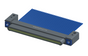 NM-134-037-161-THAA - Nano-miniature D-shaped I/O connector with mounting holes, 37 contacts, and threaded holes for attachment hardware.