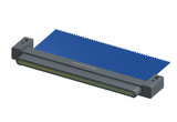 NM-132-051-161-00AA - Nano-miniature D-shaped I/O connector with mounting holes, 51 contacts, and no hardware.