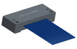 NM-142-015-261-00AA - Nano-miniature D-shaped I/O connector with mounting holes, 15 contacts, and no hardware.