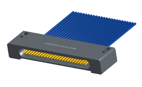 NM-142-025-261-00AA - Nano-miniature D-shaped I/O connector with mounting holes, 25 contacts, and no hardware.