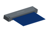 NM-142-037-261-00AA - Nano-miniature D-shaped I/O connector with mounting holes, 37 contacts, and no hardware.