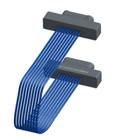 NM-1J4-009-PP1-00AA - Nano-miniature D-shaped I/O jumper cable with 9 contacts and no attachment hardware.