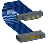 NM-1J2-015-PS1-00AA - Nano-miniature D-shaped I/O jumper cable with 15 contacts and no attachment hardware.