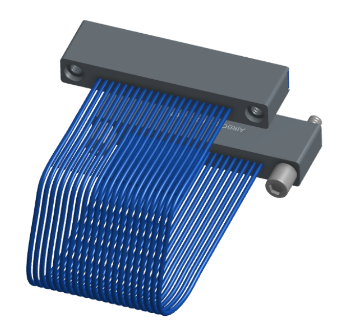 NM-1J2-021-SS1-JRAA - Nano-miniature D-shaped I/O jumper cable with 21 contacts and two turning jackscrews on one receptacle and two threaded holes on the other receptacle.