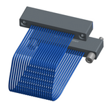 NM-1J2-021-SS1-JRAA - Nano-miniature D-shaped I/O jumper cable with 21 contacts and two turning jackscrews on one receptacle and two threaded holes on the other receptacle.