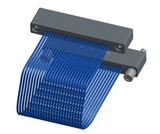 NM-1J3-025-SS1-JRAA - Nano-miniature D-shaped I/O jumper cable with 25 contacts and two turning jackscrews on one receptacle and two threaded holes on the other receptacle.