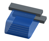 NM-1J2-031-SS1-00AA - Nano-miniature D-shaped I/O jumper cable with 31 contacts and no attachment hardware.