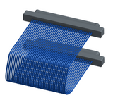 NM-1J3-037-PP1-00AA - Nano-miniature D-shaped I/O jumper cable with 37 contacts and no attachment hardware.