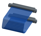 NM-1J3-037-PP1-TTAA - Nano-miniature D-shaped I/O jumper cable with 37 contacts and four threaded holes (2 per connector).