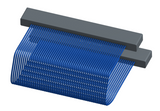 NM-1J4-051-SS1-00AA - Nano-miniature D-shaped I/O jumper cable with 51 contacts and no attachment hardware.
