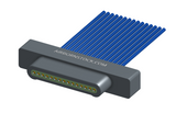 NM-113-015-161-00AA - Nano-miniature D-shaped I/O connector with 15 contacts and no attachment hardware. (Plug)