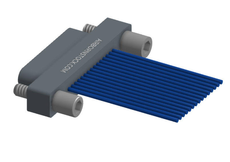 NM-113-015-161-JCAA - Nano-miniature D-shaped I/O connector with 15 contacts and captivated turning jackscrew hardware. (Plug)