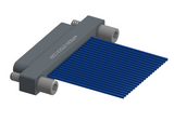 NM-112-021-161-JCAA - Nano-miniature D-shaped I/O connector with 21 contacts and captivated turning jackscrew hardware. (Plug)
