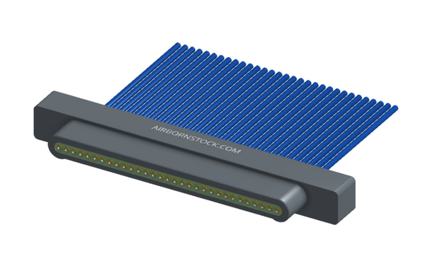 NM-112-031-161-00AA - Nano-miniature D-shaped I/O connector with 31 contacts and no attachment hardware. (Plug)