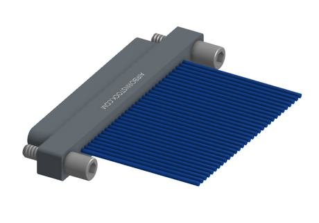 NM-112-031-161-JCAA - Nano-miniature D-shaped I/O connector with 31 contacts and captivated turning jackscrew hardware. (Plug)