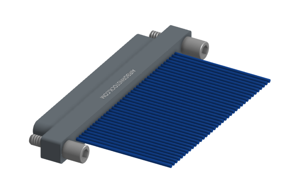 NM-112-037-161-JCAA - Nano-miniature D-shaped I/O connector with 37 contacts and captivated turning jackscrew hardware. (Plug)