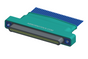 NM-152-031-161-THAA - Nano-miniature D-shaped I/O connector with factory installed backshell and with 31 contacts and threaded holes for attachment hardware.
