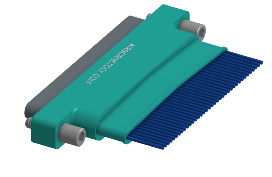 NM-152-037-161-JCAA - Nano-miniature D-shaped I/O connector with factory installed backshell and with 37 contacts and captivated turning jackscrew hardware. (Plug)