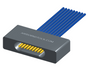 NM-122-009-261-00AA - Nano-miniature D-shaped I/O connector with 9 contacts and captivated turning jackscrew hardware.