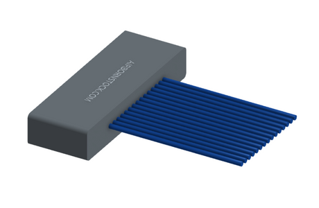 NM-122-015-261-00AA - Nano-miniature D-shaped I/O connector with 15 contacts and captivated turning jackscrew hardware.