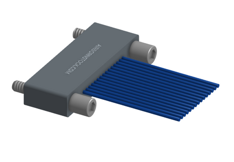 NM-122-015-261-JCAA - Nano-miniature D-shaped I/O connector with 15 contacts and captivated turning jackscrew hardware.